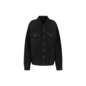 Denimjakke med gaffatape og Political Campaign «Black» 724651TNW111700