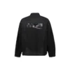Denimjakke med gaffatape og Political Campaign «Black» 724651TNW111700