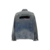 Denimjakke med knapper og bleket effekt «Blue» 724651THW254245