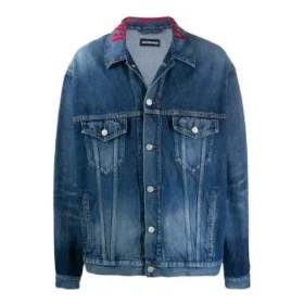 Denimjakke med logo på halsen «Blå» 571324TCW032340