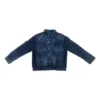 Denimjakke med logo på ryggen «Blue» 557351TBP484009