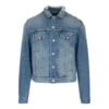 Denimjakke med logo på ryggen «Blue Green» 606170TDW144065