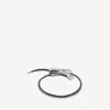 DIY-armbånd med glidelås i skinnende sølv/antikk sølv/svart