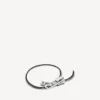 DIY-armbånd med glidelås i skinnende sølv/antikk sølv/svart