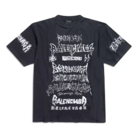 Diy Metal T-skjorte «Black White» 641675TPVO31569