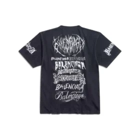 Diy Metal T-skjorte «Black White» 641675TPVO31569