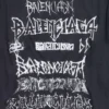 Diy Metal T-skjorte «Black White» 641675TPVO31569