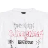 Diy Metal T-skjorte «White Black Red» 641675TPVO29065