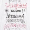 Diy Metal T-skjorte «White Black Red» 641675TPVO29065
