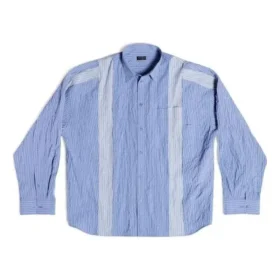DIY-skjorte i oversized-modell «Lysblå» 751447TOM044249