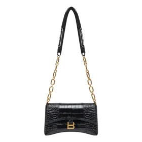 Downtown Xs skulderveske med krokodillepræg «Black» 6891212106F1090