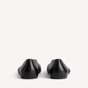 Duchesse ballerinasko for kvinner i svart