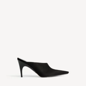 Duchesse-mule for kvinner i svart