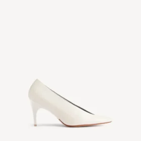 Duchesse-pumps for kvinner i snøhvit