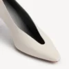 Duchesse-pumps for kvinner i snøhvit