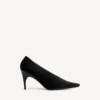 Duchesse-pumps for kvinner i svart