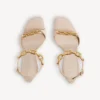Duchesse-sandal for kvinner i nude