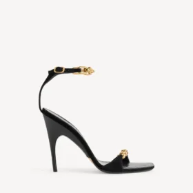 Duchesse-sandaler for kvinner i svart