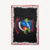 Ekstrem tie-dye-pareo for menn i svart/rødt
