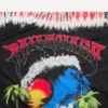 Ekstrem tie-dye-pareo for menn i svart/rødt