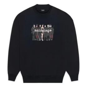 Ekte Balenciaga-genser med rund hals «Black» 652981TIVA21000 Ekte Balenciaga-genser med rund hals «Black» 652981TIVA21000