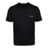 Enkel, liten logo, rund hals, korte ermer, unisex, svart 556151TYK281000