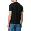 Enkel, liten logo, rund hals, korte ermer, unisex, svart 556151TYK281000