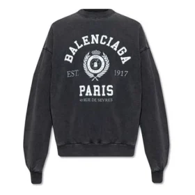 Est. 1917 College Logo Print-genser med rund hals «Washed Black» 697869TMV991000 Est. 1917 College Logo Print-genser med rund hals «Washed Black» 697869TMV991000