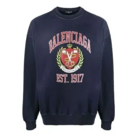 Est. 1917 College-logo-trykk, genser med rund hals «Navy» 676629TLV908067