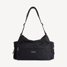 Explorer-weekendbag for menn med flere lommer, medium, i svart