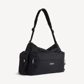 Explorer-weekendbag for menn med flere lommer, medium, i svart