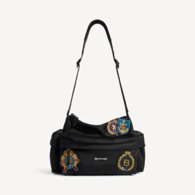 Explorer-weekender med flere lommer for menn, liten, i svart/flerfarget