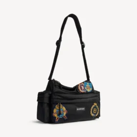Explorer-weekender med flere lommer for menn, liten, i svart/flerfarget