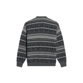 Fair Isle-genser med rund hals «Grey» 675280T16121240