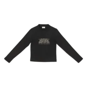 Fashion Institute langermet T-skjorte, medium passform «Black» 698124TMVH51073