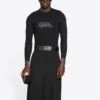 Fashion Institute langermet T-skjorte, medium passform «Black» 698124TMVH51073