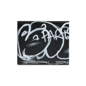Firkantet, sammenbrettet graffiti-lommebok «Black White» 594549210LH1090