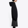 Fleece-sportshettegenser, svart 641529TJVE51000