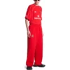 Fotball-baggy-joggebukse «Red White» 777708TPVW36643