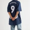 Fotball-T-skjorte i oversized-modell «Blå» 641664TJV054482