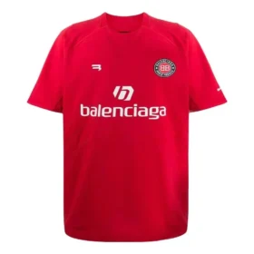 Fotball-T-skjorte i oversized-modell «Red White» 641658TJV516540