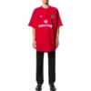 Fotball-T-skjorte i oversized-modell «Red White» 641658TJV516540