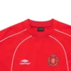 Fotball-T-skjorte i oversized-modell «Red White» 777705TPVV36643