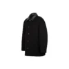 Frakk i ullblanding med dobbel krage «Black» 626314TIU071000