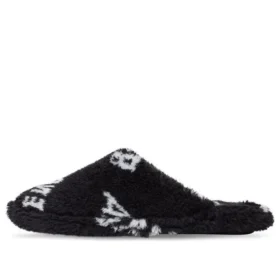 Furry-sandaler «Allover Logo – Black» 699675W2B411090
