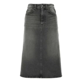 FW21 A-linje skjørt «vasket grå Denim» 646913TBP477767