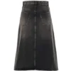 FW21 A-linje skjørt «vasket grå Denim» 646913TBP477767