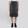 FW21 A-linje skjørt «vasket grå Denim» 646913TBP477767