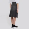 FW21 A-linje skjørt «vasket grå Denim» 646913TBP477767