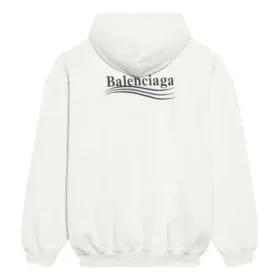 FW21 Hettegenser med Political Campaign-trykk, hvit 578135TKVI99084
